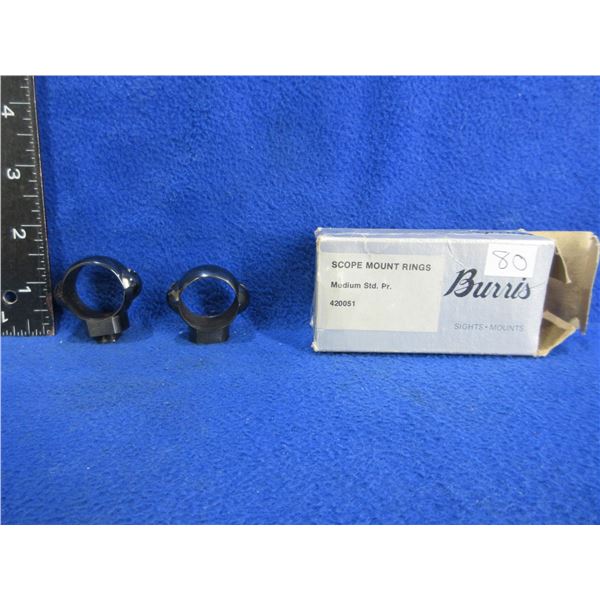 Burris Medium STD 1" Scope Rings, Gloss Black # 420051