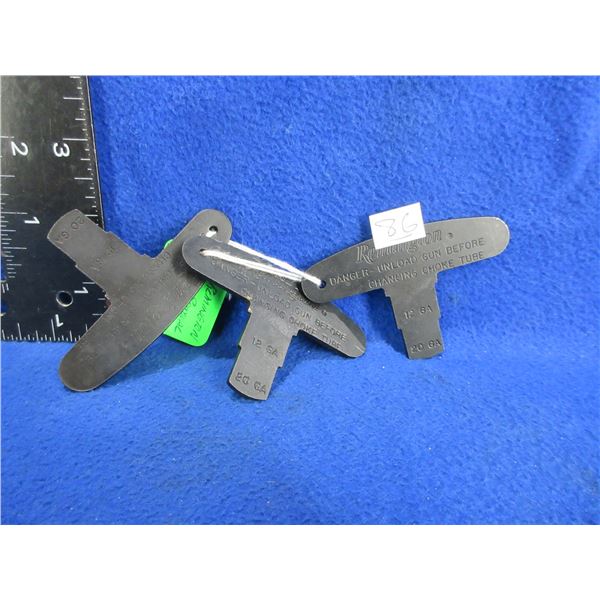 3 Remington 12/20 Gauge Choke Wrenches