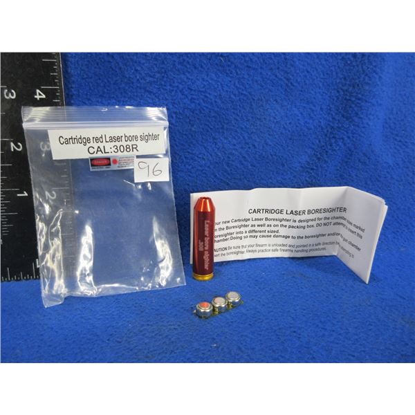 NEW - 308R Cartridge Red Laser Bore Sight with Batteries