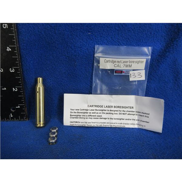 NEW - 7MM Cartridge Red Laser Bore Sight with Batteries