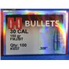 Image 2 : NEW - 30 Cal. .308" 150gr FMJ BT Hornady Bullets