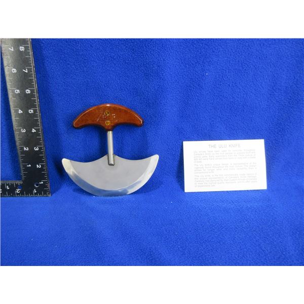 Ulu Knife with Wood Handle - Zepf Custom Knives