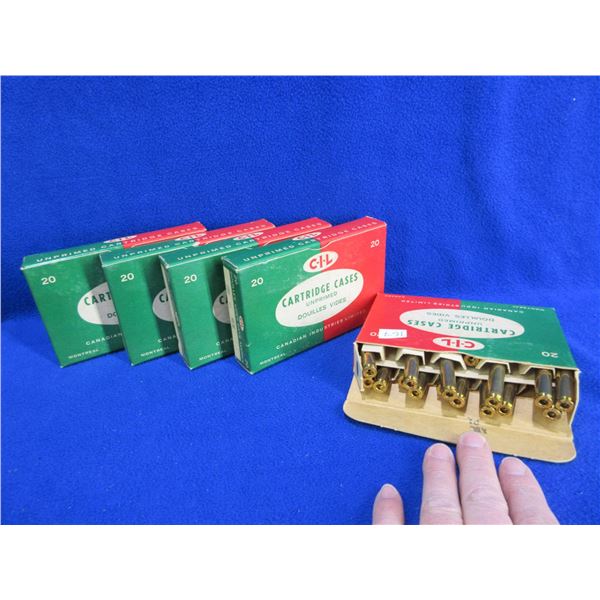 NEW - Brass Only - 222 Rem. CIL Unprimed - 5 Boxes of 20