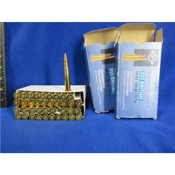 303 British 180gr SP BT (Pick Up or Ship by UPS Only) PPU Cartridges