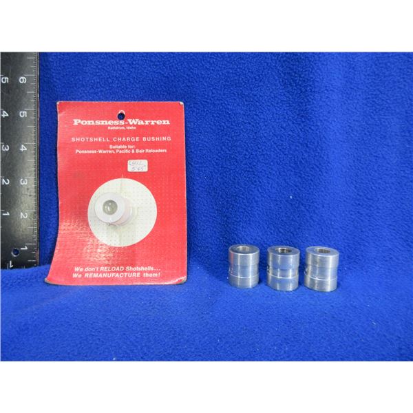 4 Ponsness-Warren Shotshell Charge Bushings