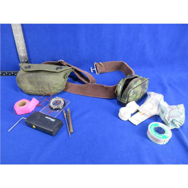 Web Belt with Riot Pouch, First Aid Pouch & Accessories