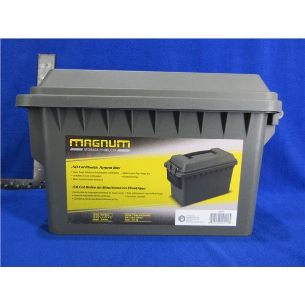 Magnum 50 Cal. Plastic Ammo Box - 13 3/4" x 7 1/2' x 9"