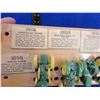 Image 2 : 7 Miniature John Deere Tractors on Wood Display with Info