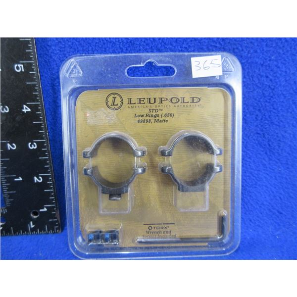 Leupold STD 1" Low Rings - Matte, # 49898