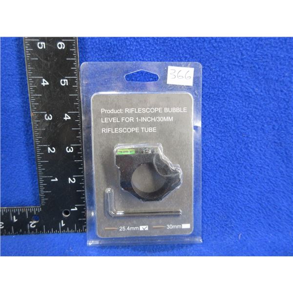 NEW - 1" Riflescope Bubble Level with Compass