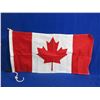 Image 1 : Indoor Canada Flag with Rope and Toggle - 18" x 36"