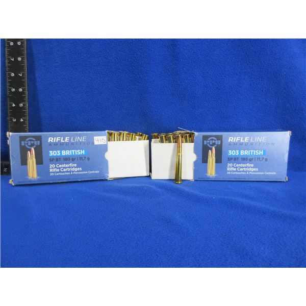 303 British 180gr SP BT (Pick Up or Ship by UPS Only) PPU Cartridges