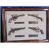 Image 3 : 2 Framed Vintage Handgun Wall Plaques - 10" x 7 1/*2"