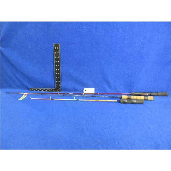 3 Ice Fishing Rods - Neon Ice Extreme, Infrared, Rhino