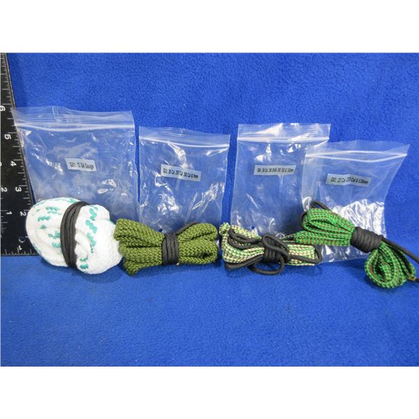 NEW - 4 Pull Thrus - 12 Ga., 22 Cal., 30 Cal., 38 Cal./9MM