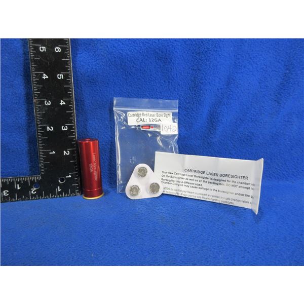 NEW - 12 Gauge Red Laser Bore Sight with Batteries