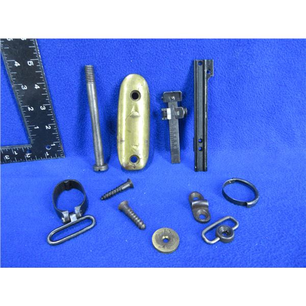 Lot of Misc. Lee Enfield Parts - Sight, Butt Plate, Mount, Etc