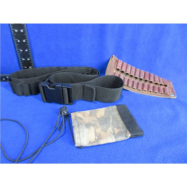 Shotgun Ammo Belt, Cartridge Carrier and Game Call Pouch