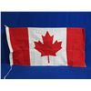 Image 1 : Indoor Canada Flag with Rope and Toggle - 18" x 36"