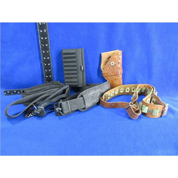 2 Slings, Ammo Belt, Challenger Holster, Cartridge Carrier