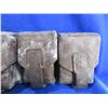 Image 2 : 3 Yugoslavian 2 Pocket Leather Ammo Pouches for Mauser
