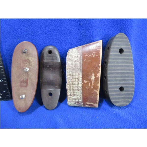 3 Butt Plates and a Wood Spacer