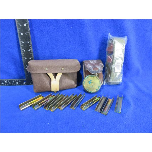 10 Mosin Stripper Clips, Sling, SKS Oiler and Ammo Pouch