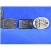Image 2 : 3 Belt Buckles - BC Ferries, Quality Steel, Beaver Dredging