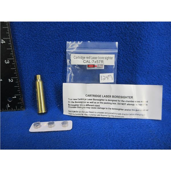 NEW - 7X57R Cartridge Red Laser Bore Sight with Batteries