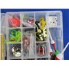 Image 3 : 2 Plano Compartment Tackle Boxes - 1 with Assorted Tackle