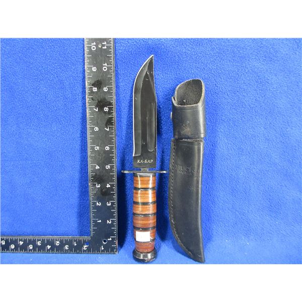 Fixed Blade 440 Stainless Knife with Leather Sheath
