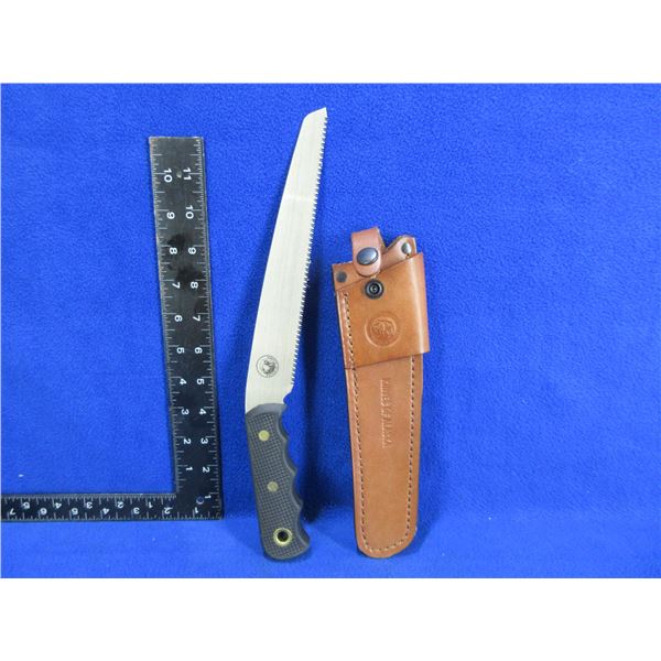 Knives of Alaska Bone Saw with Leather Sheath - 8" Blade