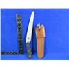 Image 1 : Knives of Alaska Bone Saw with Leather Sheath - 8" Blade