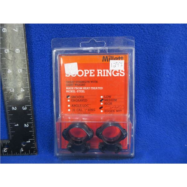 NEW - Millet 1" Sako Medium Rings - Smooth