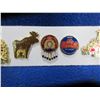 Image 3 : 9 Vintage Pins - 8 Appear to be RCMP, 1 is Vegreville Egg