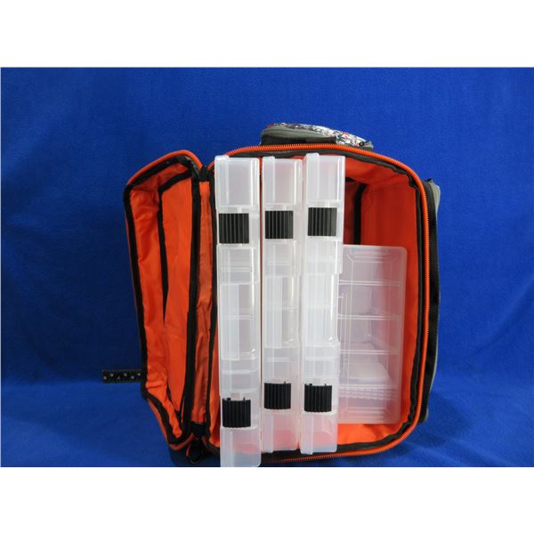 NEW - Xcaliber Tackle Bag with 4 Compartment Cases