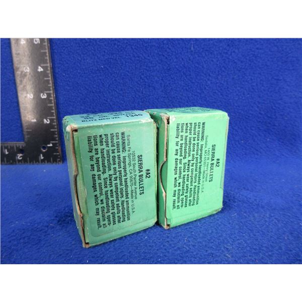 22 Cal. .224" 55gr Spitzer Sierra Bullets - 2 Sealed Boxes of 100