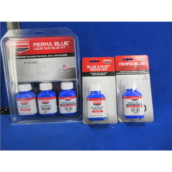 Buirchwood Casey Gun Blue Kit (Used) and 2 New Bottles