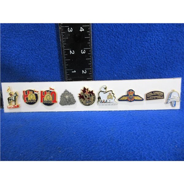 9 Vintage Pins - RCMP, Aboriginal Policing Services