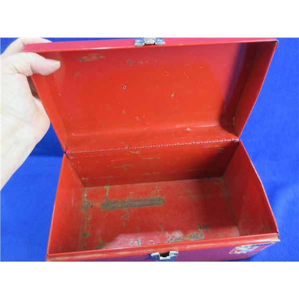 Red Mastercraft Tool Box - 11" x 6" x 6"