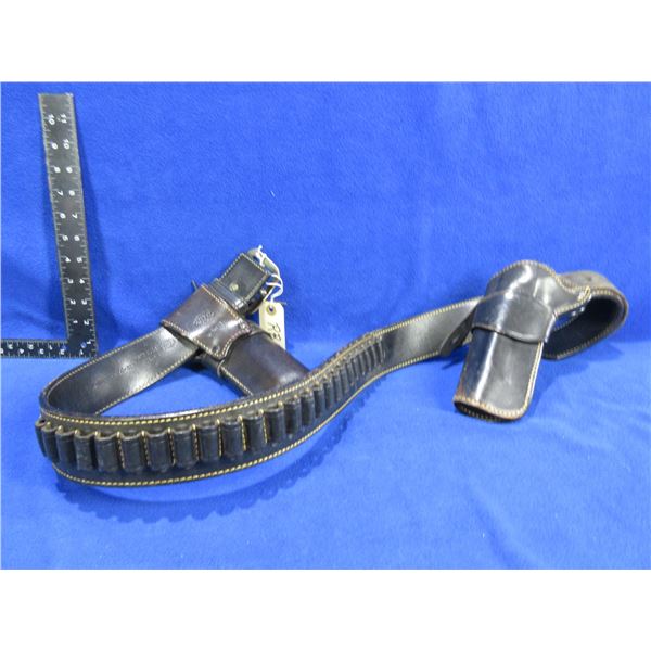 2 Galco Leather Holsters with Size 42 Belt