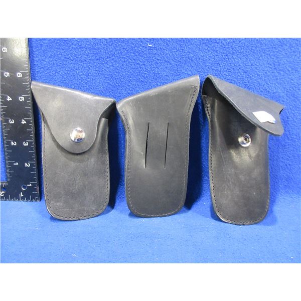 3 Leather Knife Sheaths - Appear New