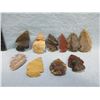 Image 1 : 10 Arrowheads - Approx. 1" to 1 1/2" Length