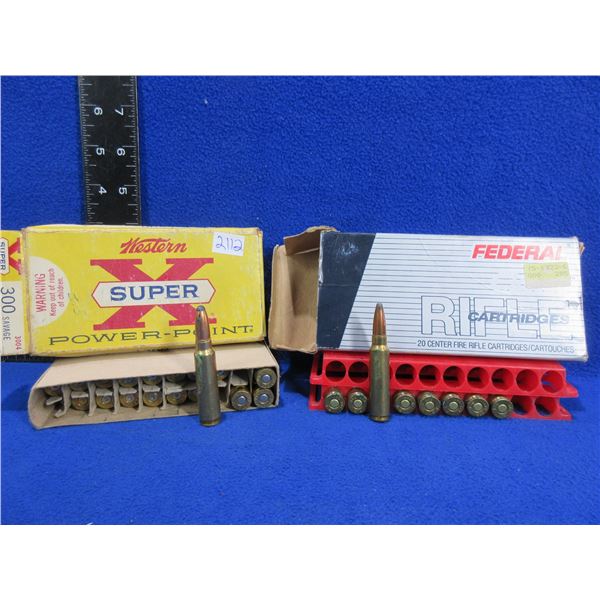 300 Sav 180gr Western & Federal (Pick Up or Ship by UPS Only)