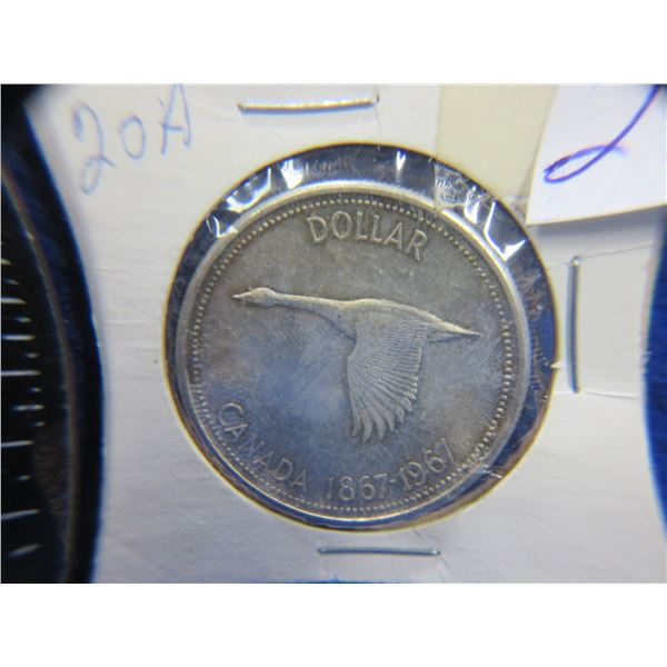 Canada 1 Dollar - 1867-1967 - Elizabeth II - .800 Silver