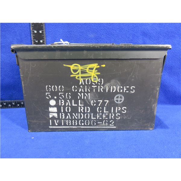Metal Ammo Box - 5.56MM Ball - 11" x 5 1/2" x 7" High