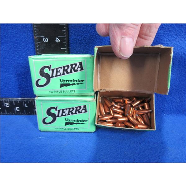 22 Cal. .224" 55gr Spitzer Sierra Bullets