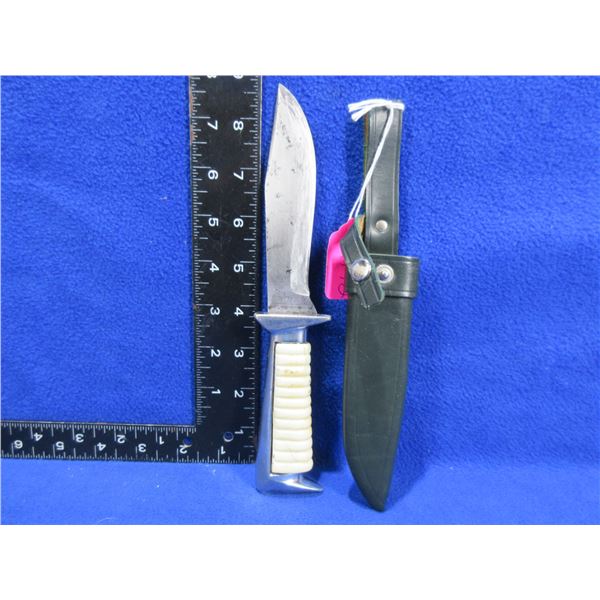 ERN Wald-Solingen Fixed Blade Knife with Leather Sheath