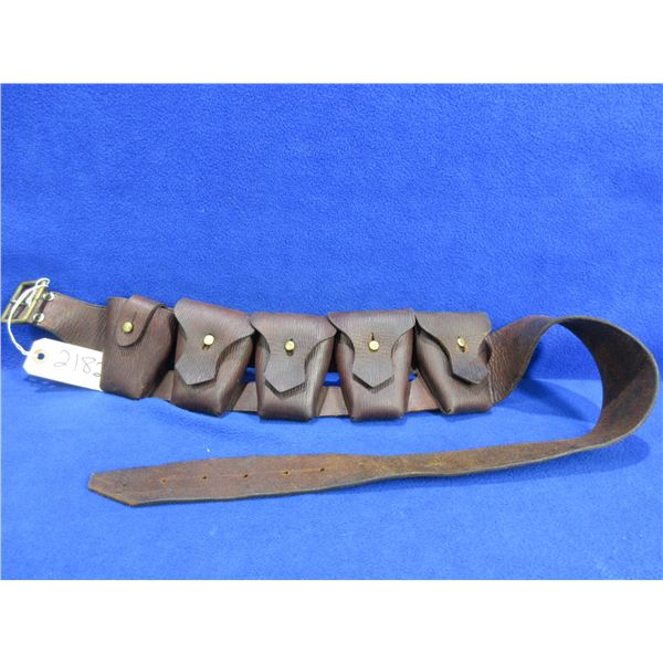 Vintage Leather Bandolier Pouch - Possibly NWMP or RNWMP
