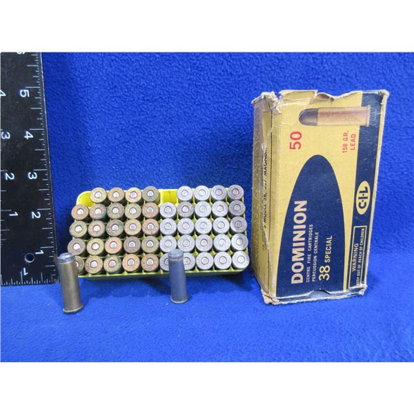 38 Spl Reloads - Box of 50 (Pick Up or Ship by UPS Only)
